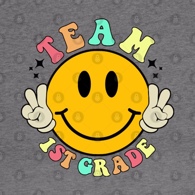 Team First Grade Smiley by LEMOUS TEES